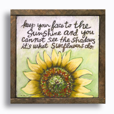 sunflowers-inspirational-art-framed