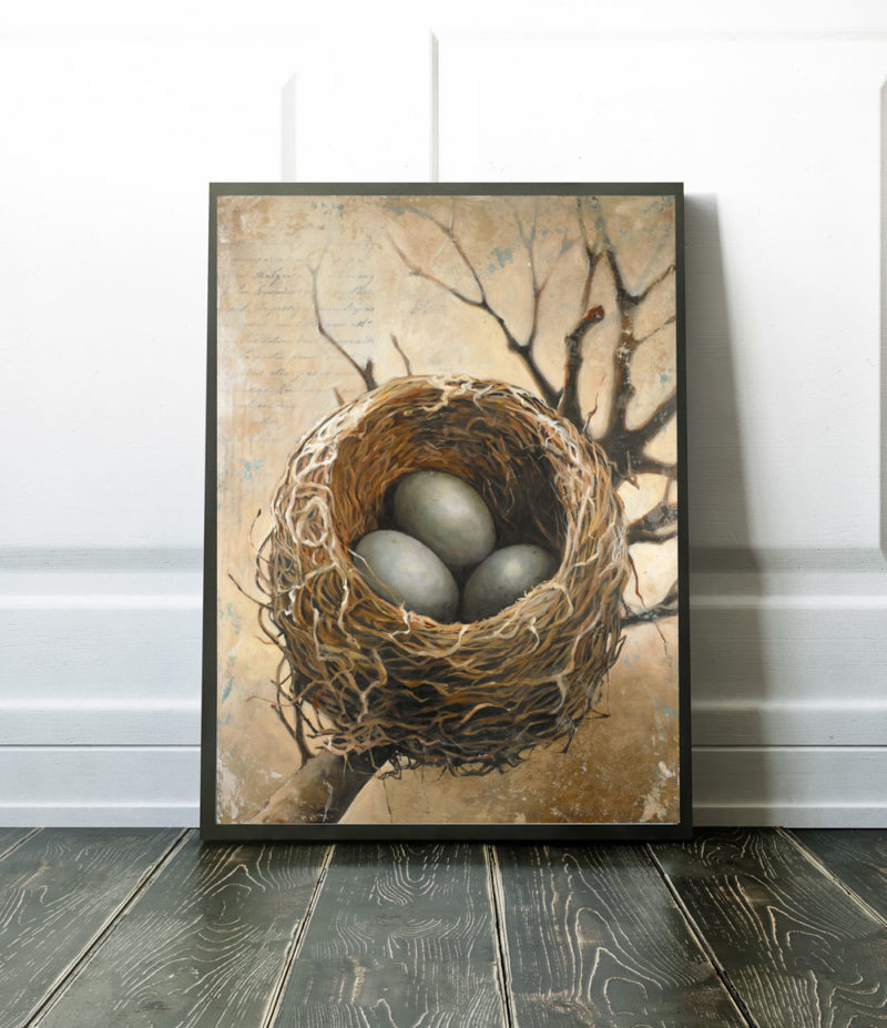 bird-nest-art-framed-canvas-30x40