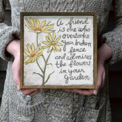 yellow-flowers-friendship-quote