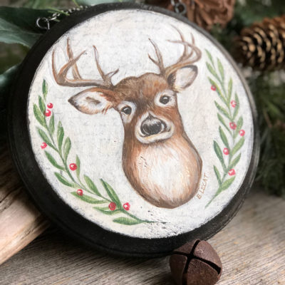 Christmas-deer-wall-art