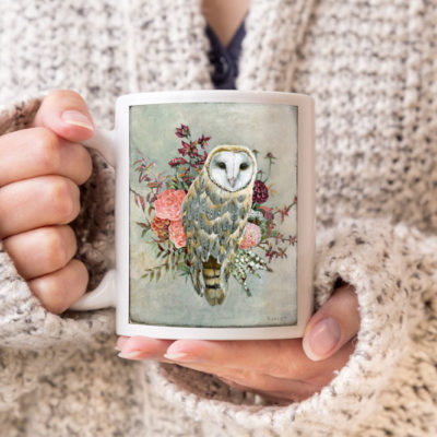 This barn owl coffee mug makes a great gift idea!